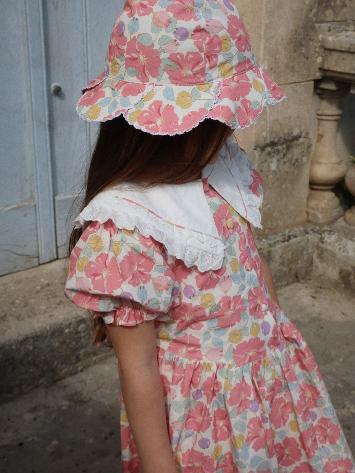 Coeur Collar Dress - Fleur Anglaise