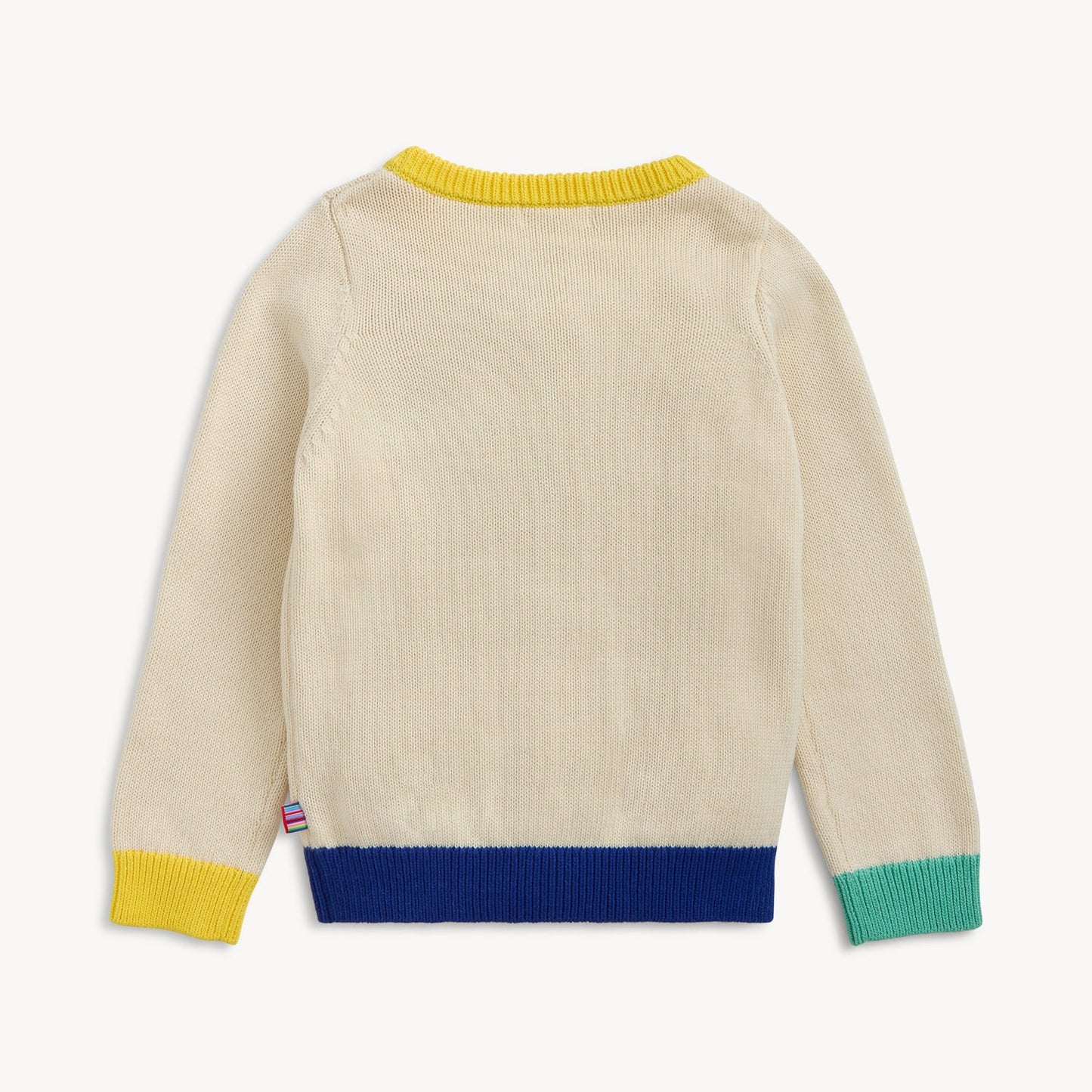 Magnetic Cardigan Cotton w Bunny, Yellow Neck