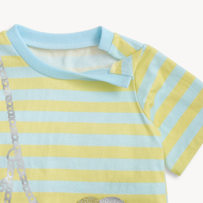 Peek-A-Pocket T-Shirt & Shorts Set - Shell Bag