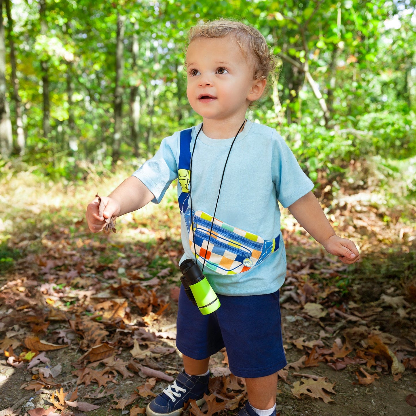 Peek-A-Pocket T-Shirt & Shorts Set - Check Bag