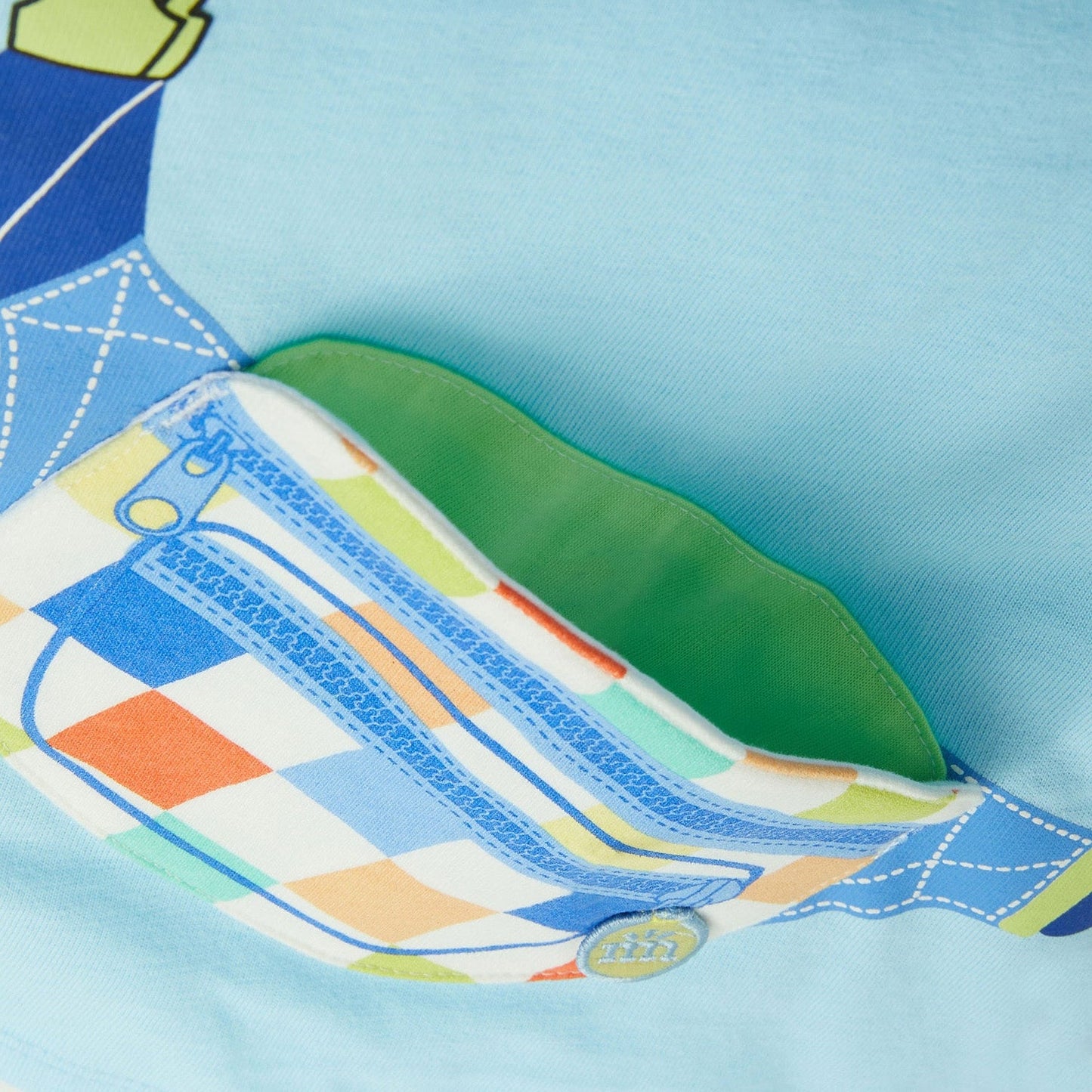 Peek-A-Pocket T-Shirt & Shorts Set - Check Bag