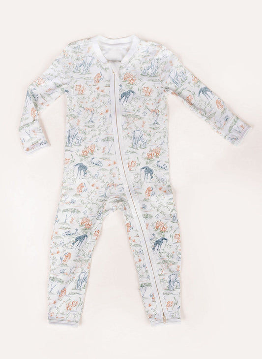 Baby Zippered One-Piece - Sweet Savanna