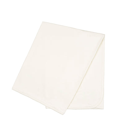 Receiving Blanket w/Crochet Trim in Pearl
