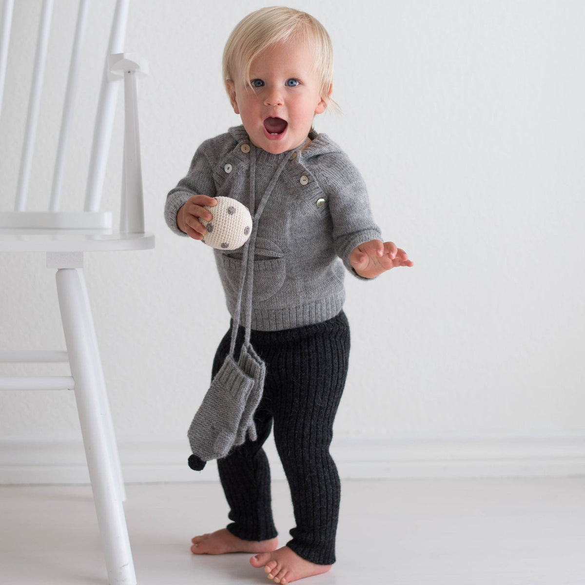 TANE Organics Ribbed Pants in Baby Alpaca
