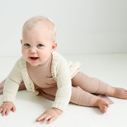 TANE Organics High V-Neck Cardigan in Organic Cotton