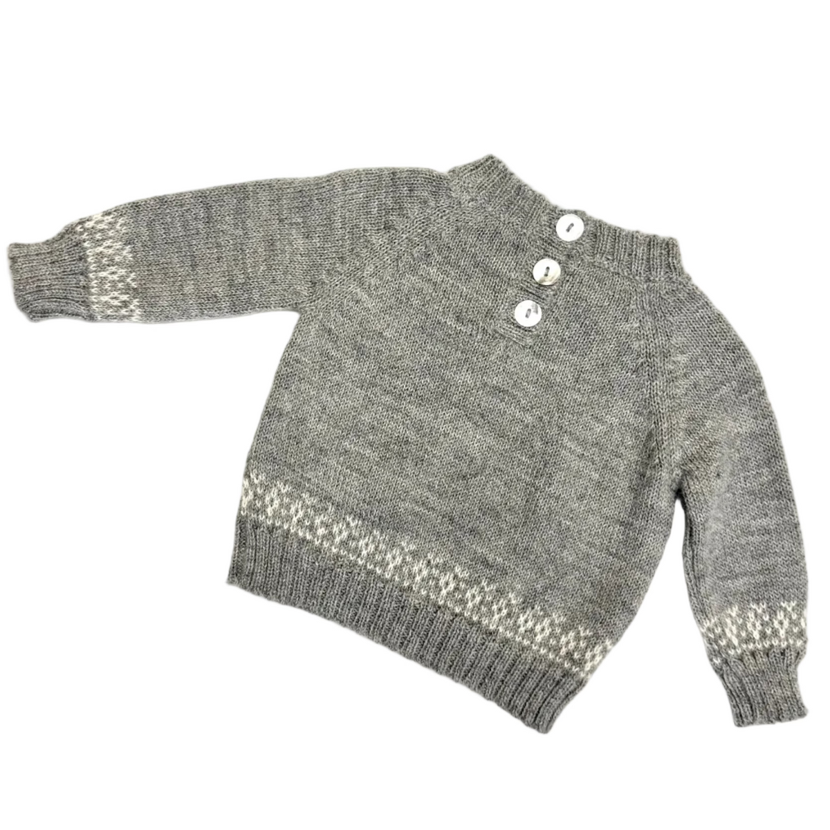 TANE Organics Baby Alpaca Fair Isle Sweater