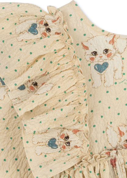 Elin Bow Dress - Dot Miao Mist