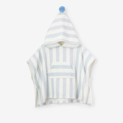 Beach Poncho Coverup Pale Blue - BLUE