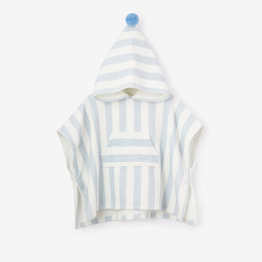 Beach Poncho Coverup Pale Blue - BLUE