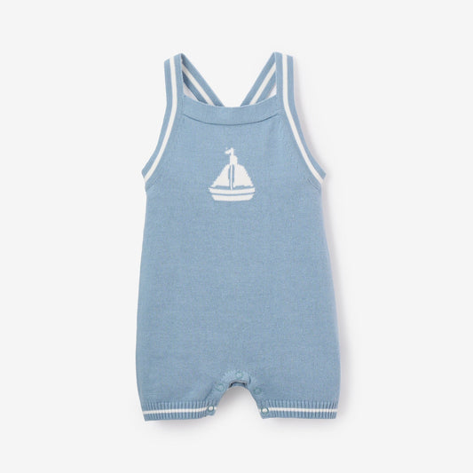 Nautical Knit Overall - BLUE