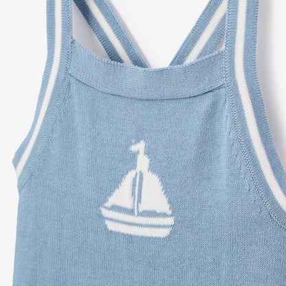 Nautical Knit Overall - BLUE