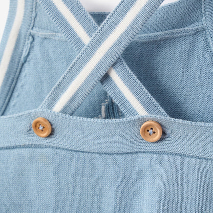 Nautical Knit Overall - BLUE