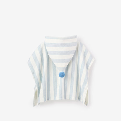 Beach Poncho Coverup Pale Blue - BLUE