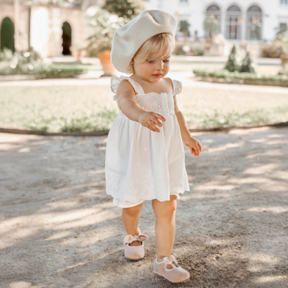 Eyelet Tank Dress - WHITE