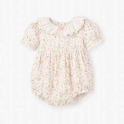 Elegant Baby Folklore Floral Organic Muslin Bubble