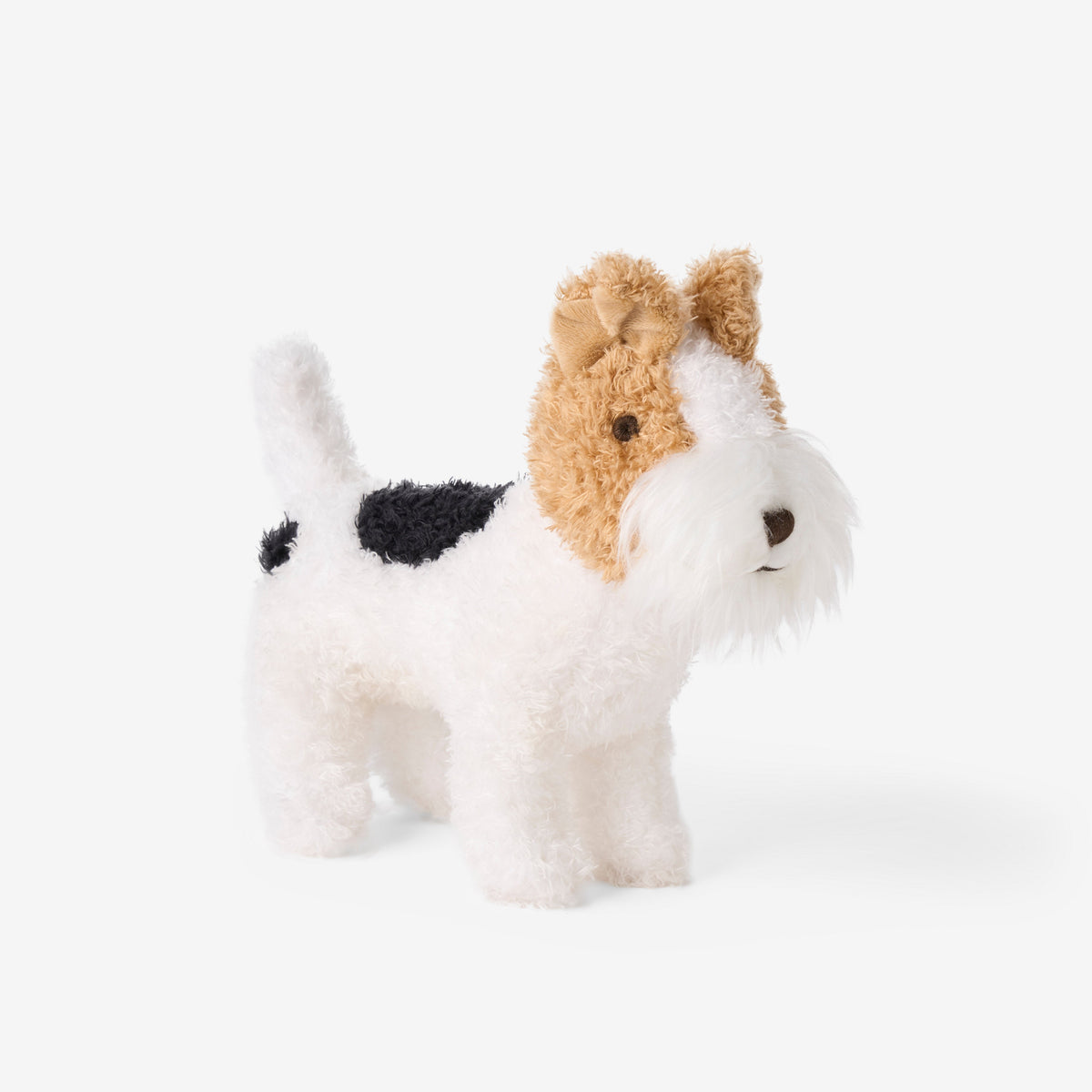 Elegant Baby Fox Terrier Plush Stuffed Toy