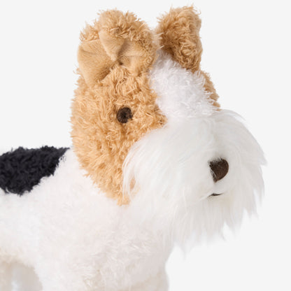Elegant Baby Fox Terrier Plush Stuffed Toy