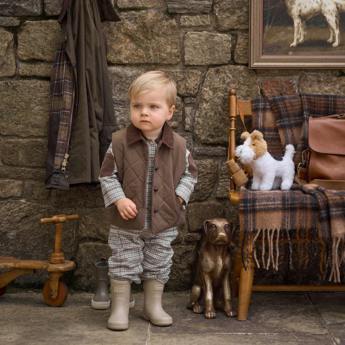 Elegant Baby Hounds & Heritage Quilted Vest