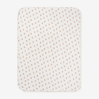 Elegant Baby Teddy Bear Print Double Layered Swaddle Blanket