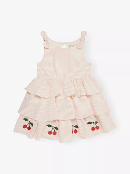 Ellie Striped Stretch-Cotton Dress