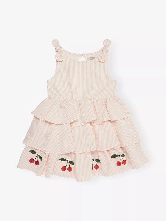 Ellie Striped Stretch-Cotton Dress