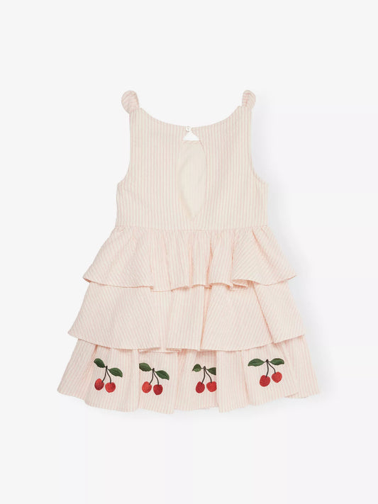 Ellie Striped Stretch-Cotton Dress