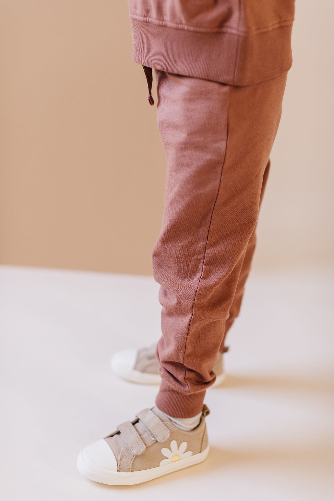French Terry Toddler Jogger - Clay