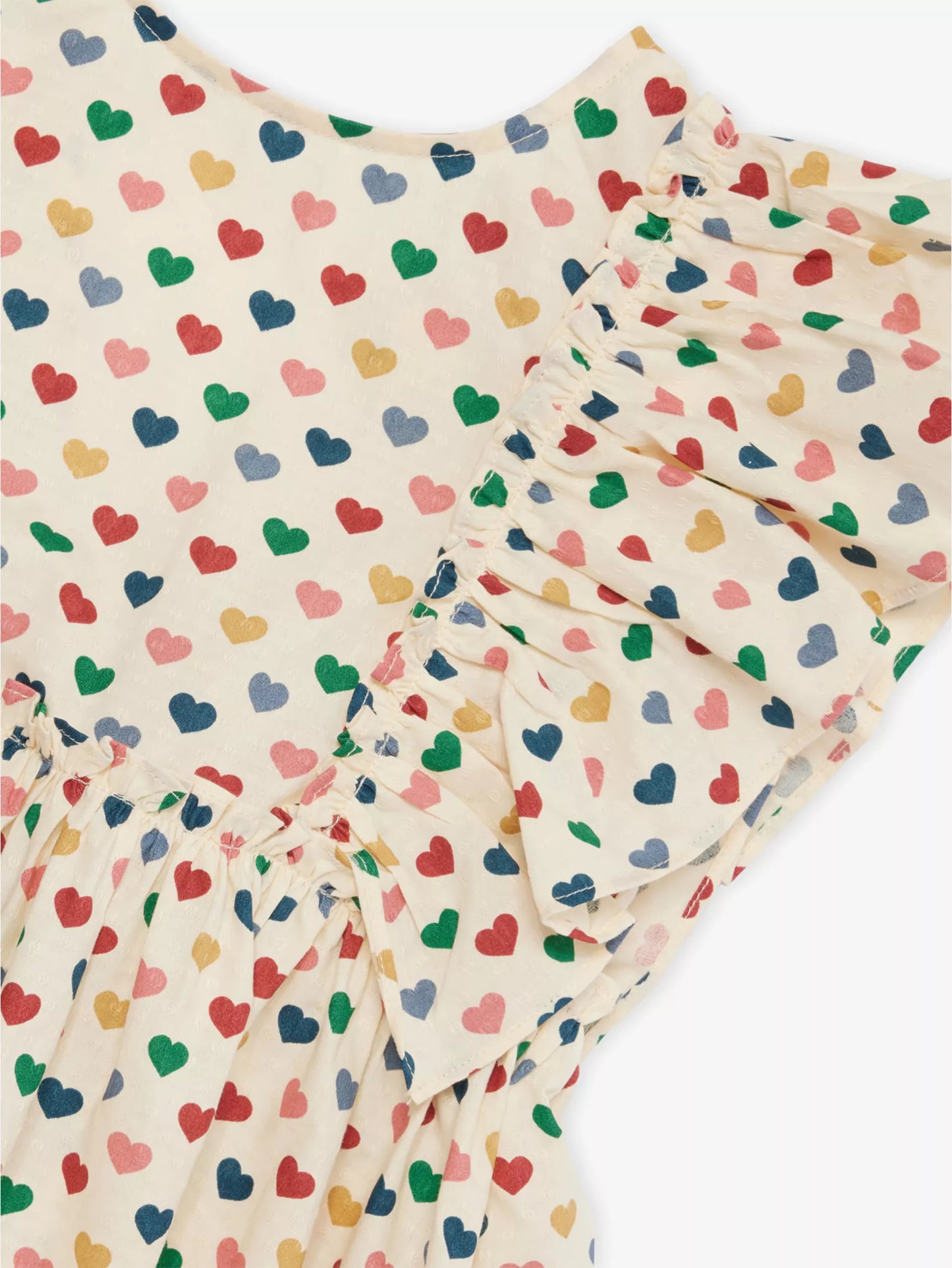 Evia Heart Bow Cotton Dress