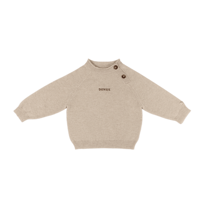 Collyns Cashmere Wool Sweater | Soft Sand Melange - Soft Sand Melange