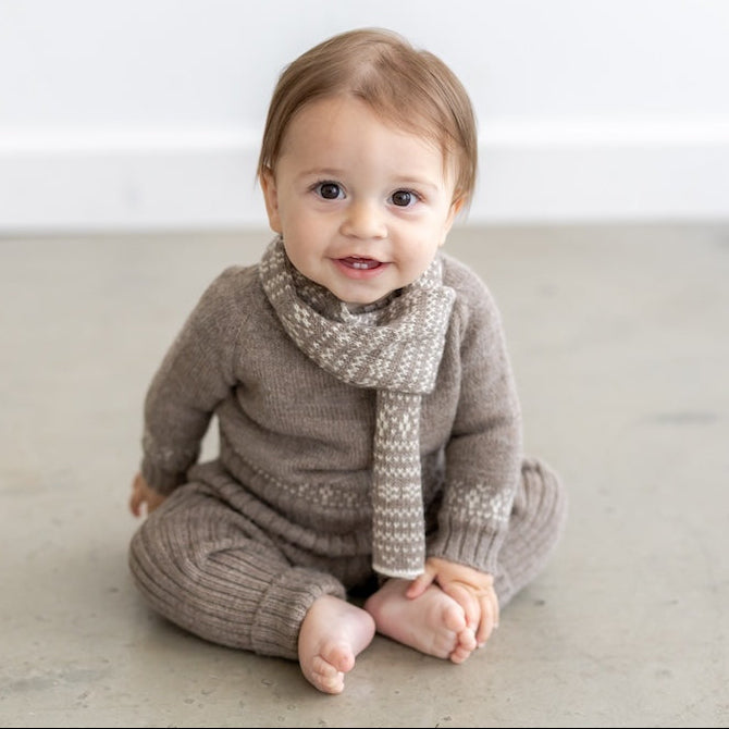 TANE Organics Baby Alpaca Fair Isle Sweater