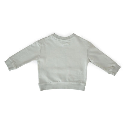French Terry Shoulder Snap Sweatshirt - Soft Sea