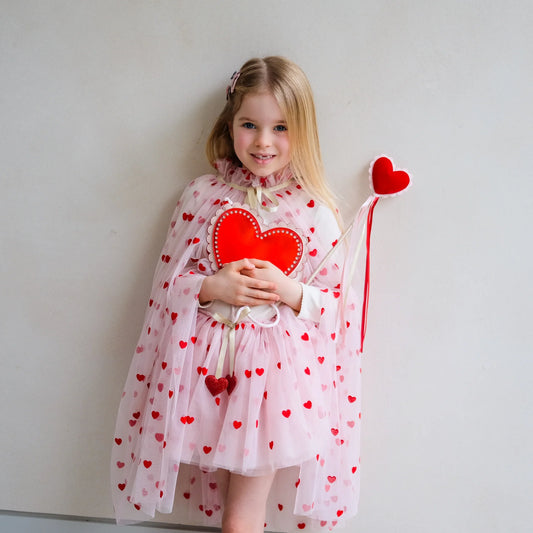Heart Print Cape