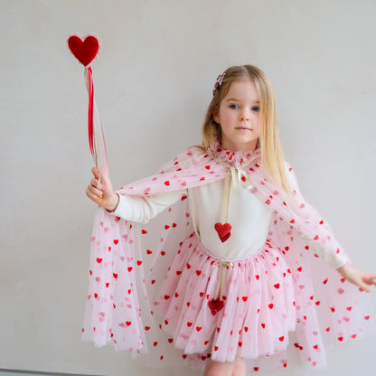 Heart Print Cape