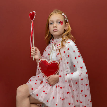 Heart Print Cape