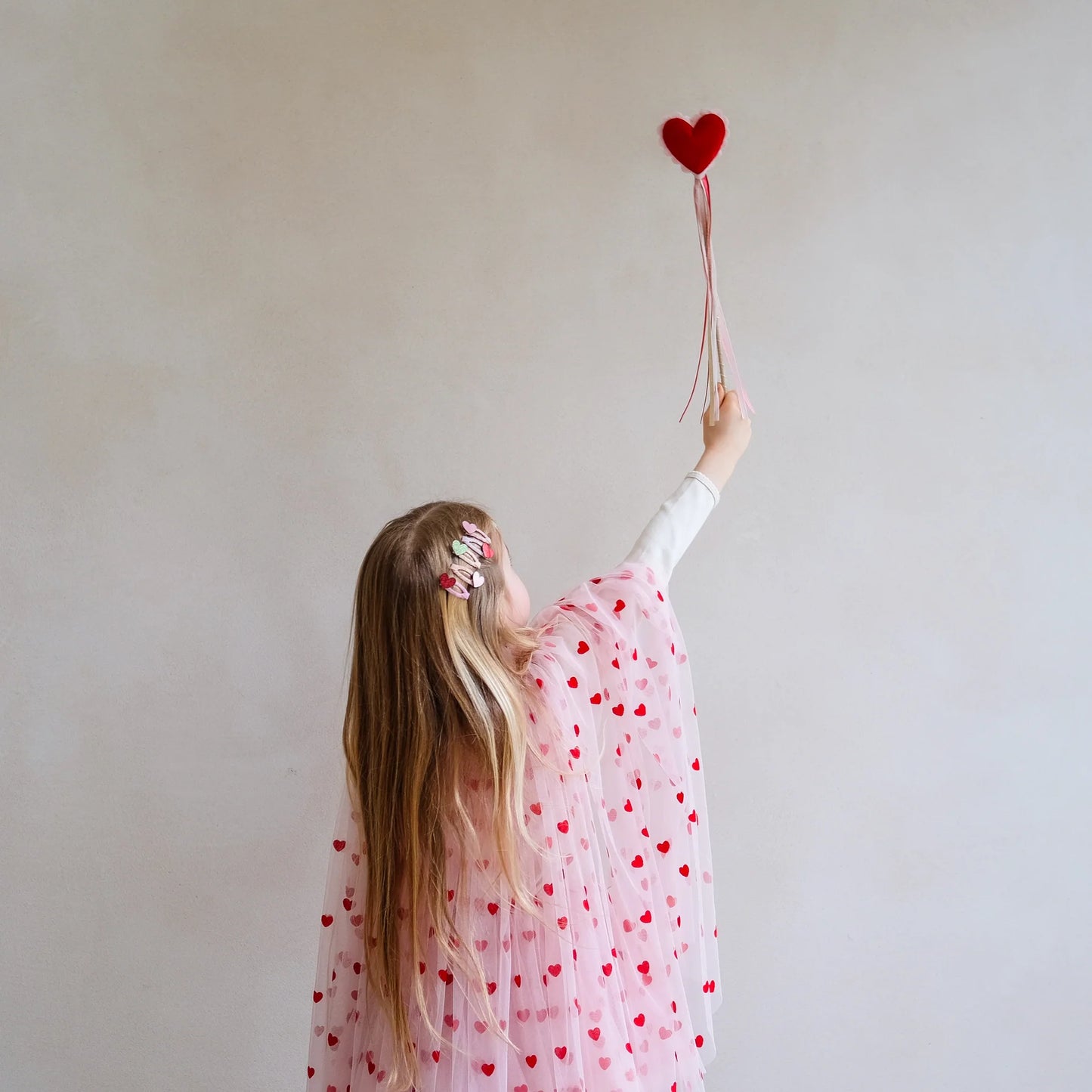 Heart Print Cape