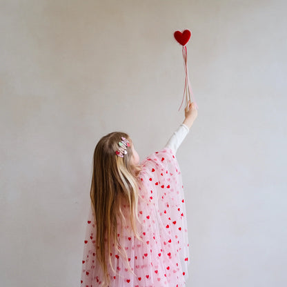 Heart Print Cape