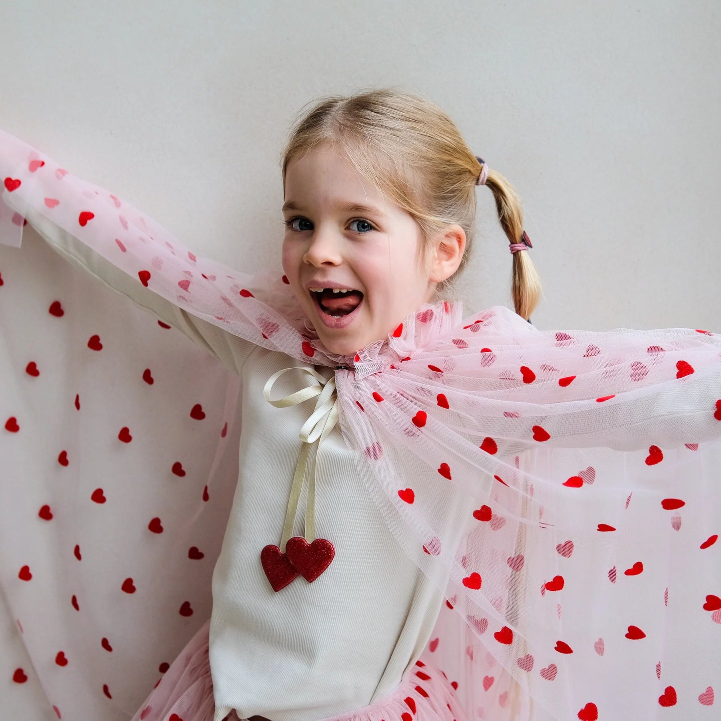 Heart Print Cape