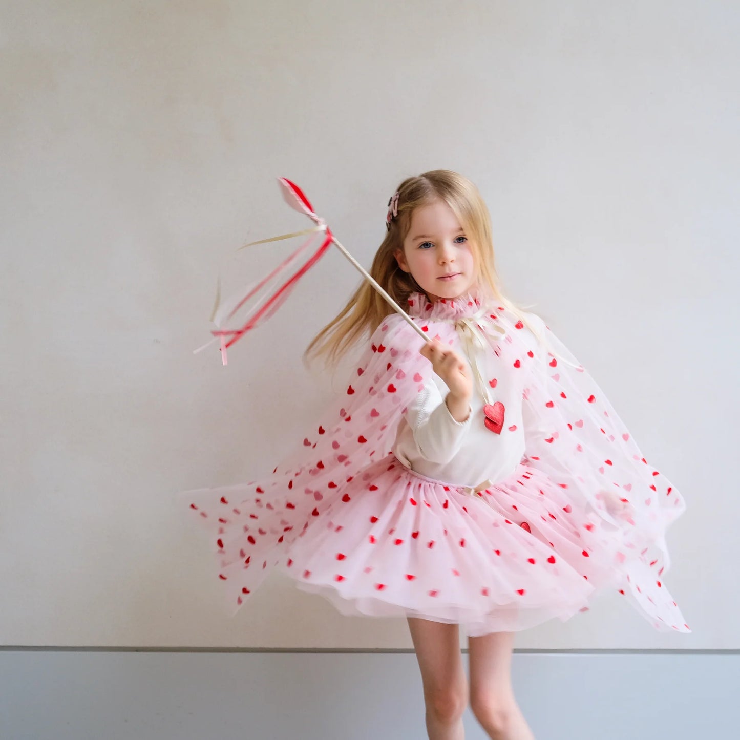 Heart Print Cape
