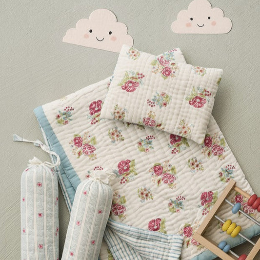 Cotton Muslin Bedding Set-curated from India
