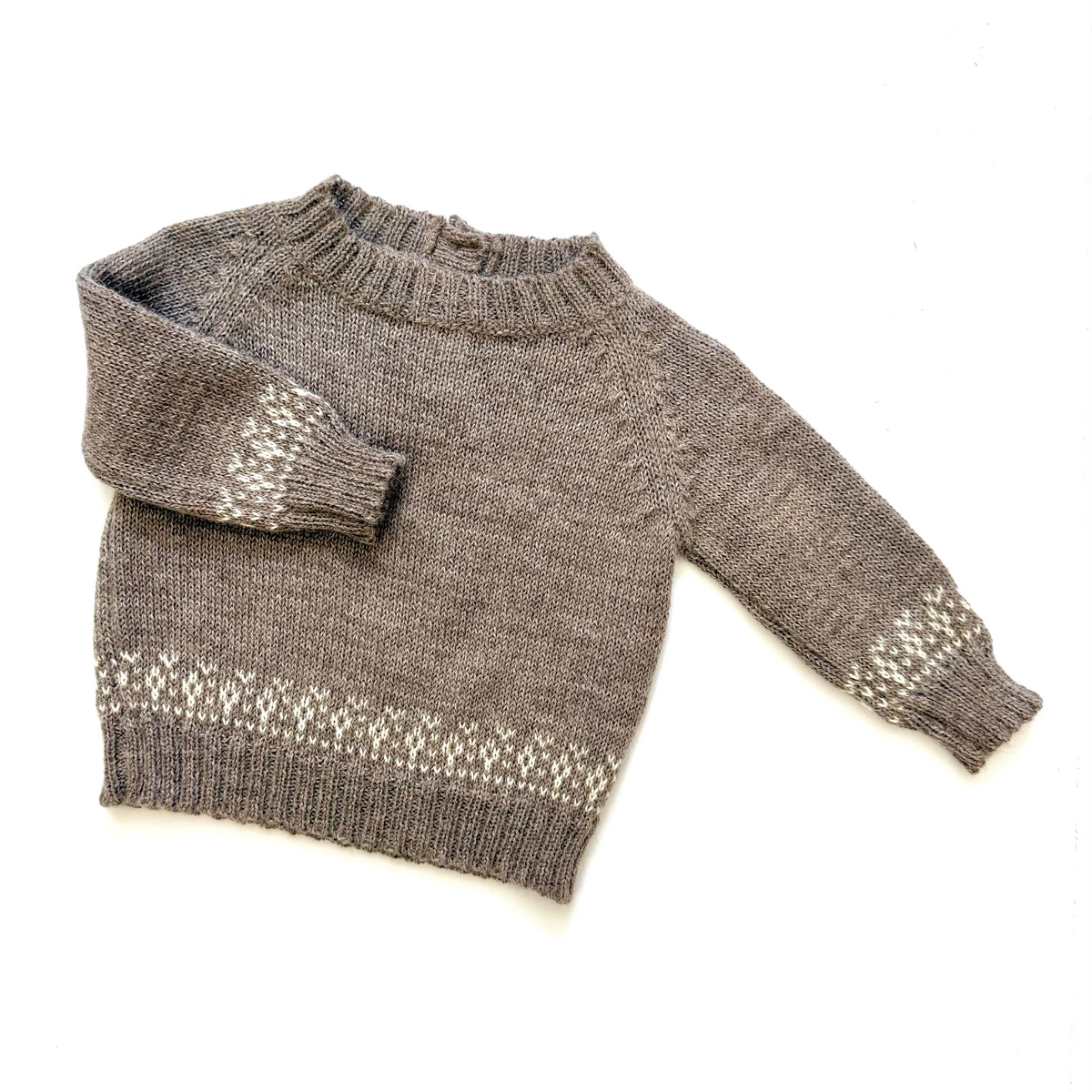 TANE Organics Baby Alpaca Fair Isle Sweater