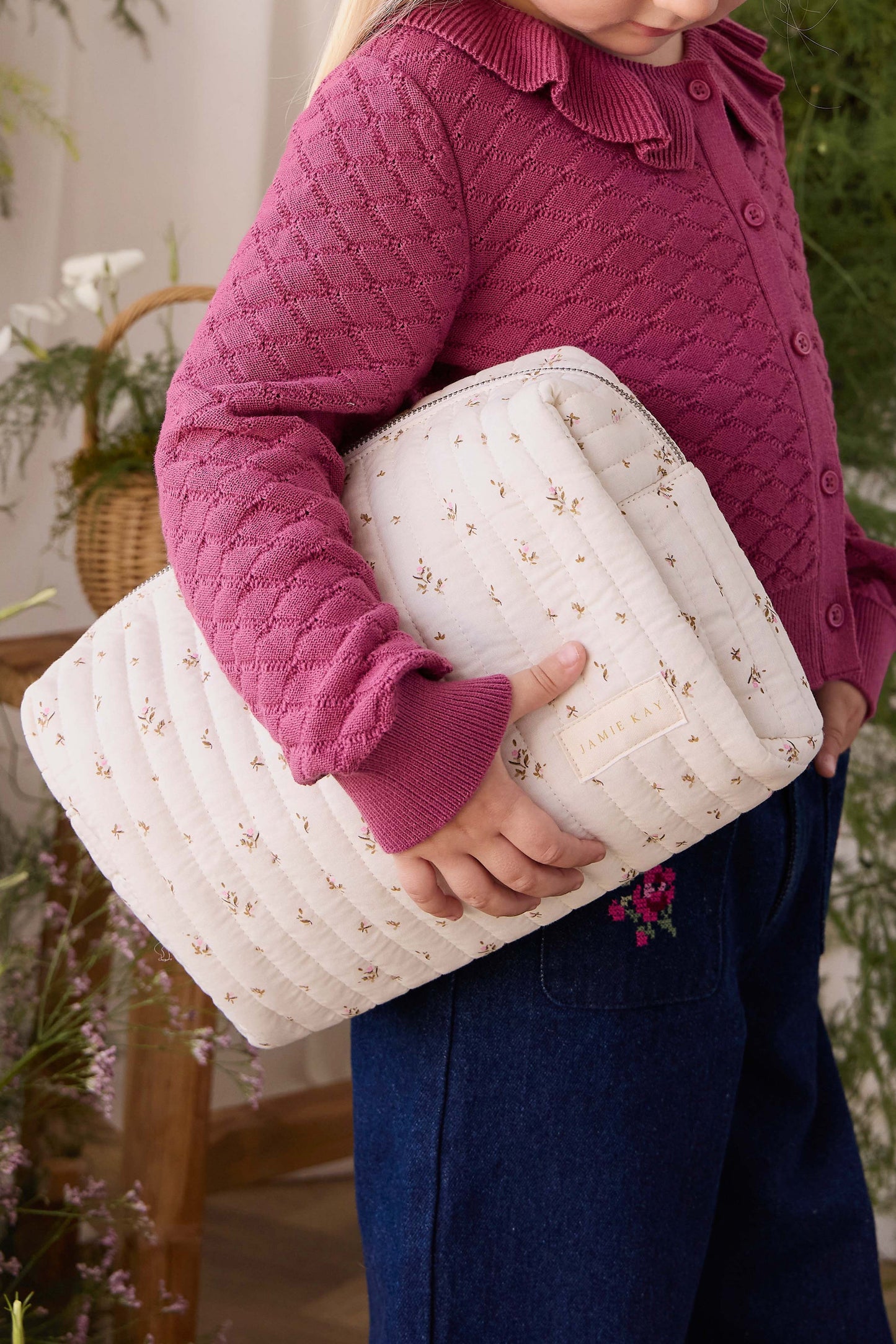 Adelaide Quilted Pouch - Dina Antique
