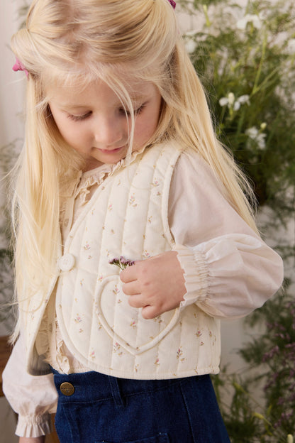Organic Cotton Maylah Blouse - Vanilla