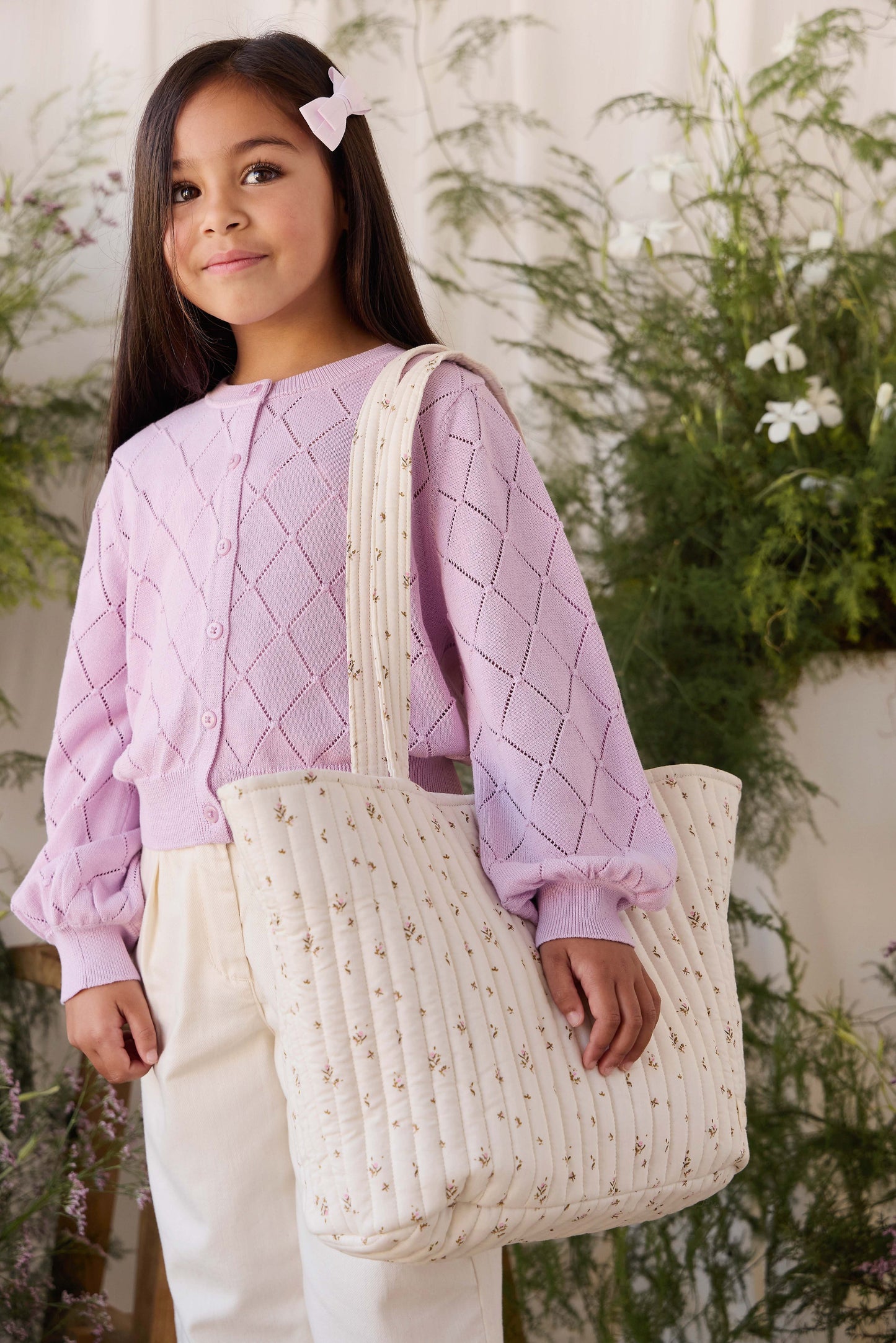Emiko Quilted Tote - Dina Antique