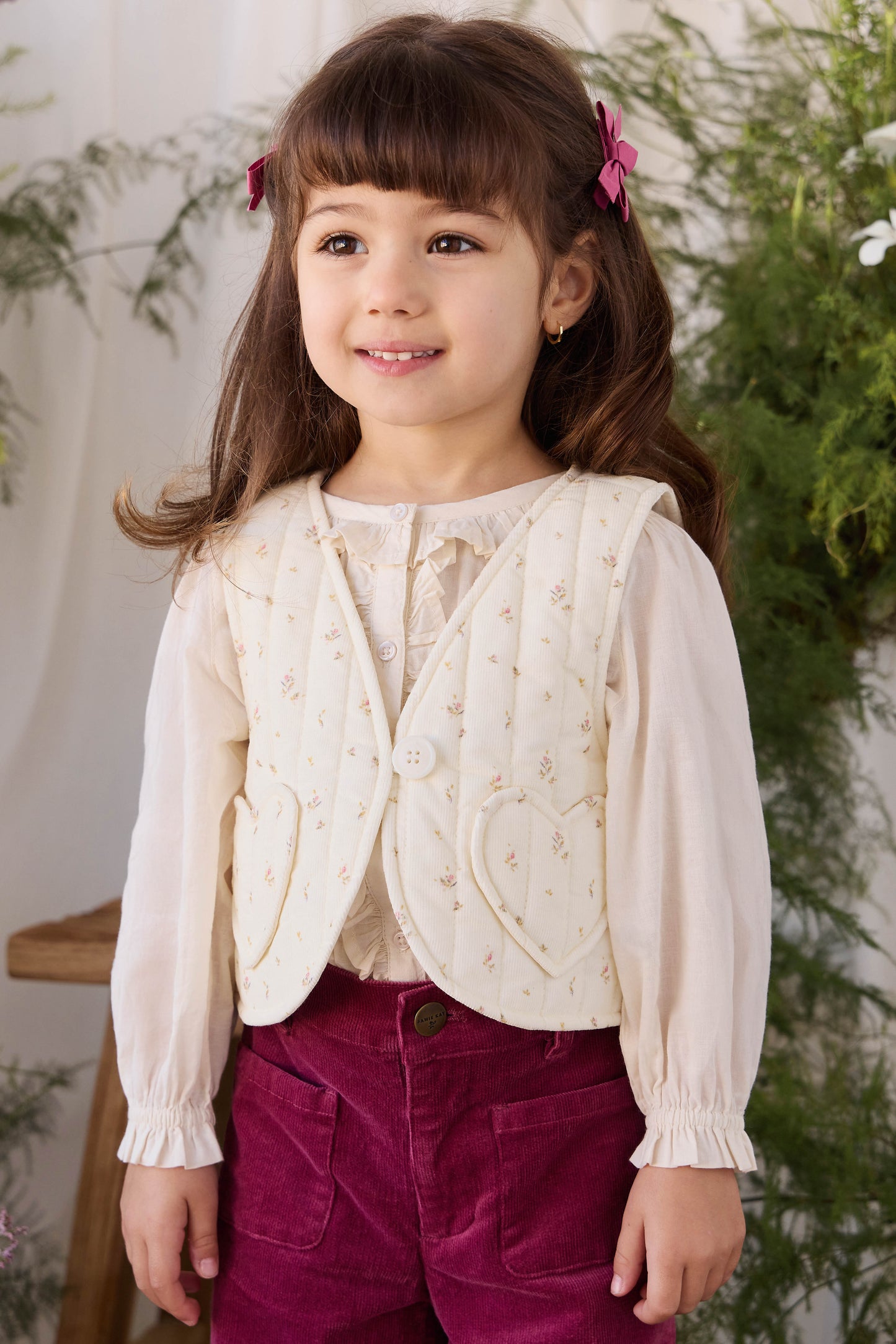 Organic Cotton Maylah Blouse - Vanilla