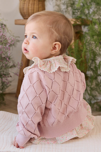 Lilah Cardigan - Shell Pink