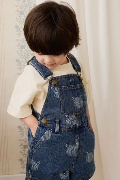 Fenix Short Overall - Teddy Face Denim