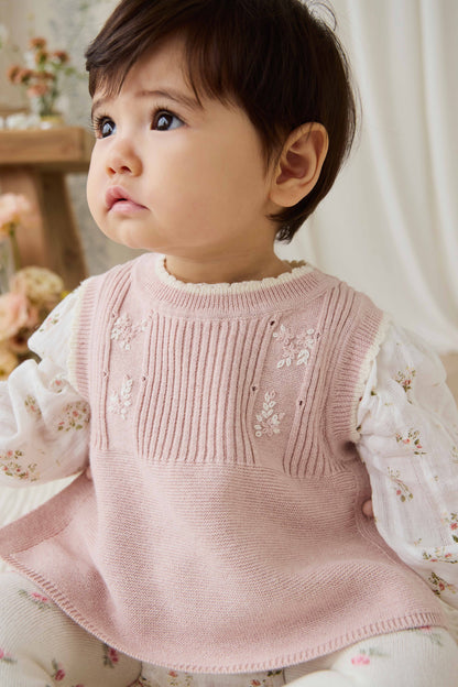 Abbie Knitted Top - Sweetpea Marle Abbie Flower