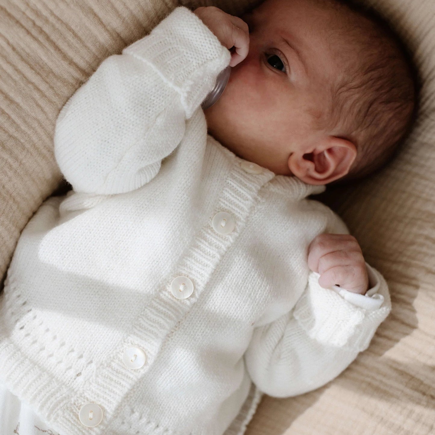 Cashmere Baby Cardigan-curated from UK