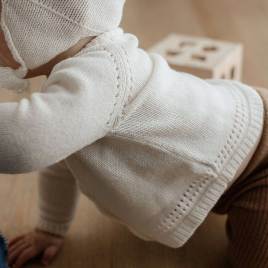 Cashmere Baby Cardigan-curated from UK