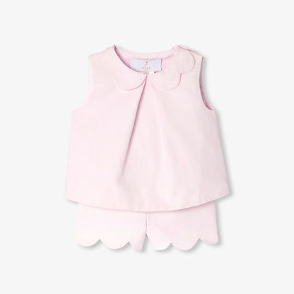 Baby Girl Ceremony Ensemble - Powder Pink
